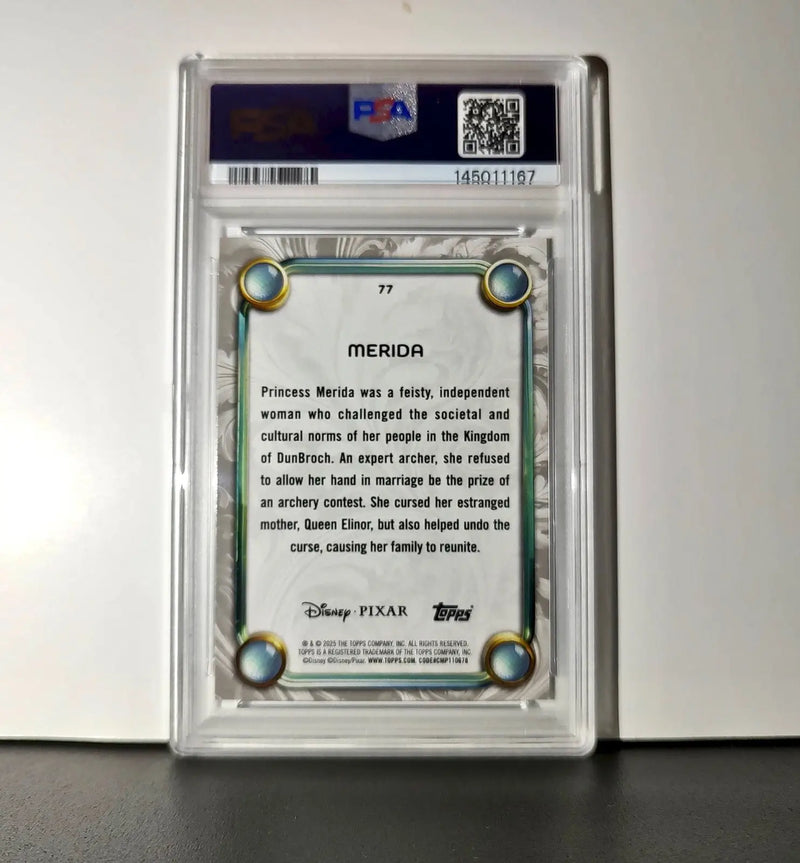 Merida 2025 Topps Disney Wonder #77 Winter Variant Card Brave PSA 7 - Non-Sports Card Single