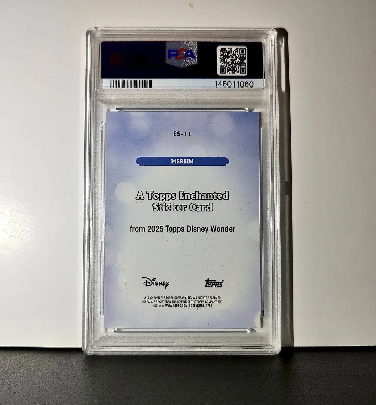 Merlin 2025 Topps Disney #ES-11 Enchanted Sticker Card PSA 8 - Non-Sports Card Single