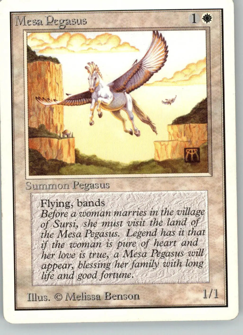 Mesa Pegasus - Unlimited Edition - MP Magic: The Gathering - Magic Card Single