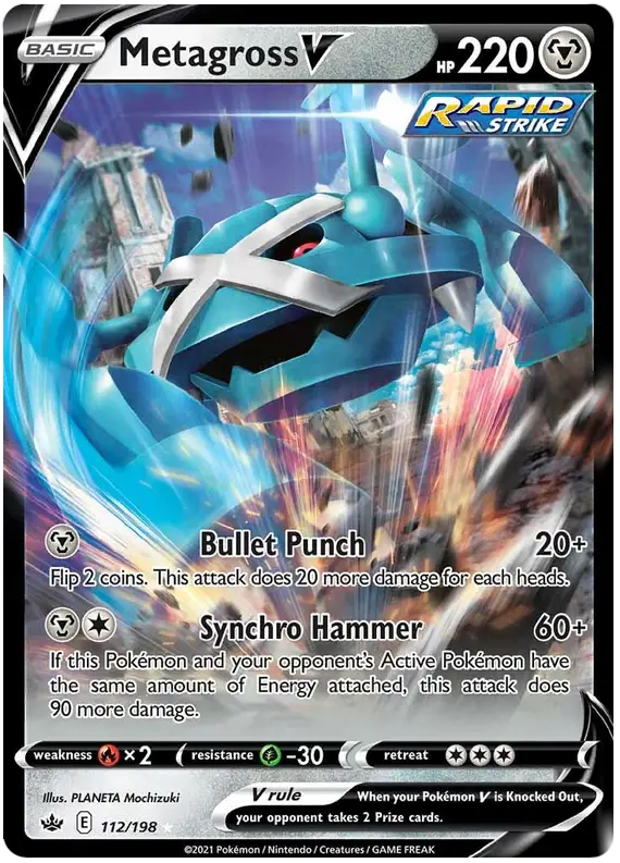 Metagross V (112/198) [Sword & Shield: Chilling Reign] - Pokémon Card Single