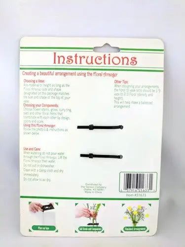 Floral threader instructions for Metal Floral Arranger Everyday Life Home product