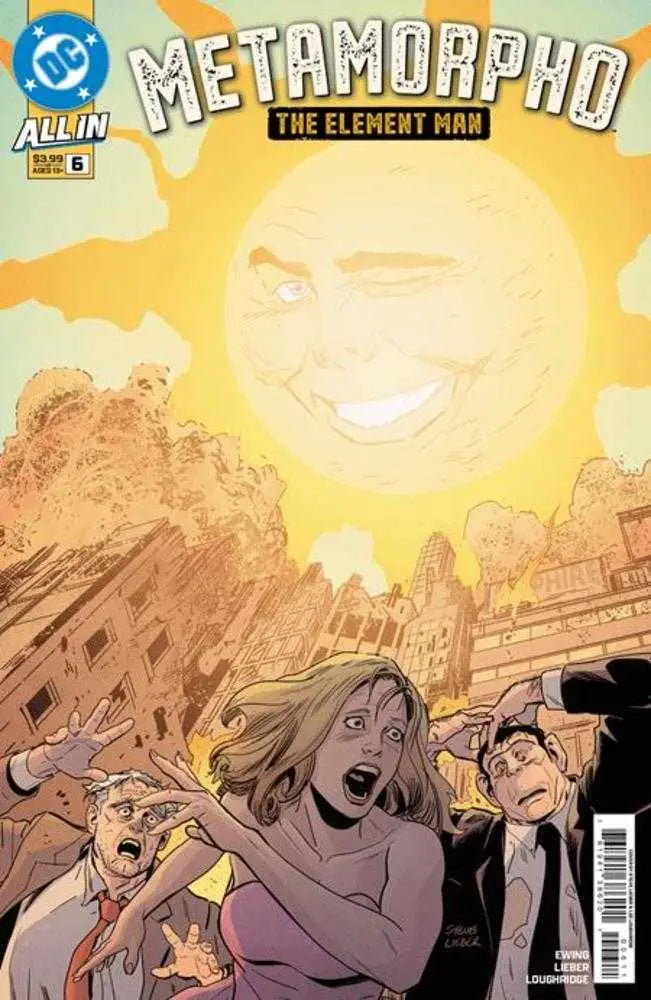 Comic book cover of Metamorpho The Element Man #6 illustrated by Steve Lieber