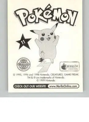Metapod - 1999 Merlin Pokemon Stickers - #11 - Non_sport - Non-Sports Card Single