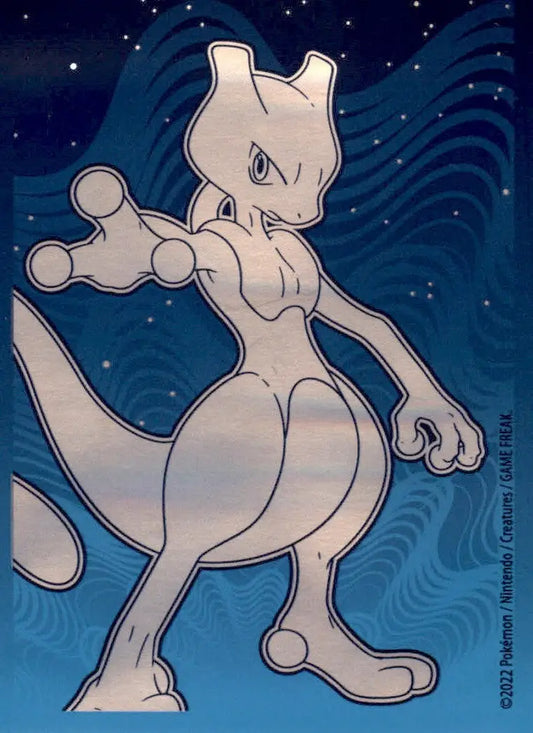 Mewtwo Individual Single Card Sleeve Official Pokemon 2022