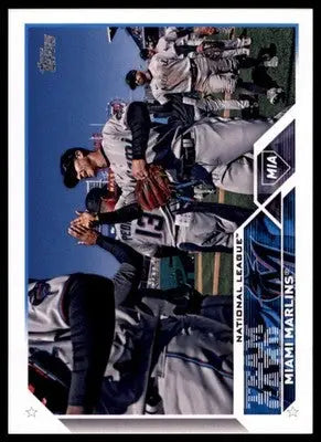 Miami Marlins 2023 Topps #473 Miami Marlins - Baseball Card Single