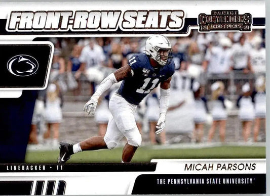 Micah Parsons - 2021 Panini Contenders Draft Picks - #3 - Front-Row Seats - Football Card Single