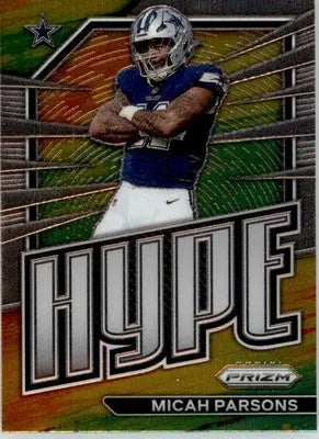 Micah Parsons - 2022 Panini Prizm - #H-15 - Hype Football - Football Card Single