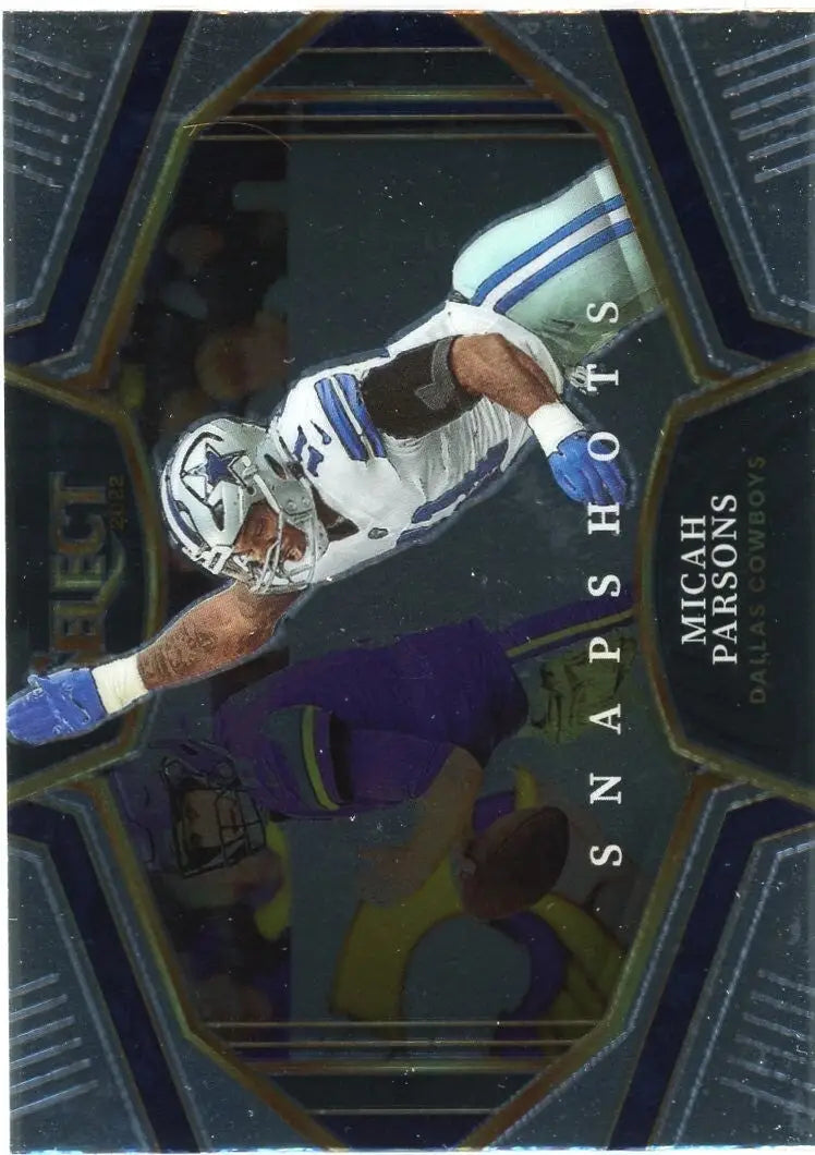 Micah Parsons 2022 Panini Select Snapshots #SS-23 Dallas Cowboys Football Card - Football Card Single