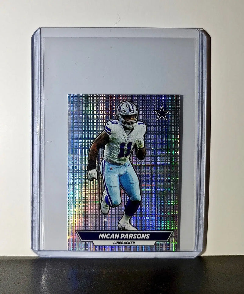 Micah Parsons 2024 Panini NFL Sticker #312 Foil Dallas Cowboys
