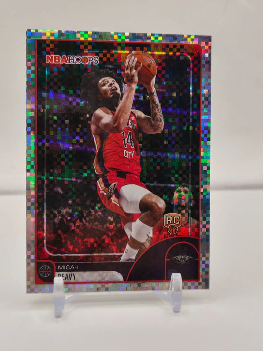 Micah Peavy Rookie Card Light Burst Foil 2025-26 Topps NBA Hoops #229 - Basketball Card Single