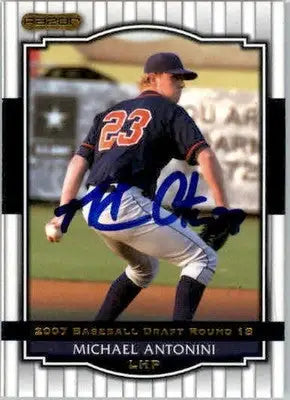 Michael Antonini - 2008 Razor Signature Series - #55 - AUTO Baseball - Baseball Card Single