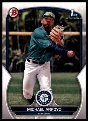 Michael Arroyo 2023 Bowman Prospects #BP-63 Seattle Mariners - Baseball Card Single