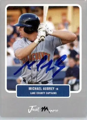 Michael Aubrey - 2004 Just Prospects - #3 - AUTO Silver Baseball - Baseball Card Single
