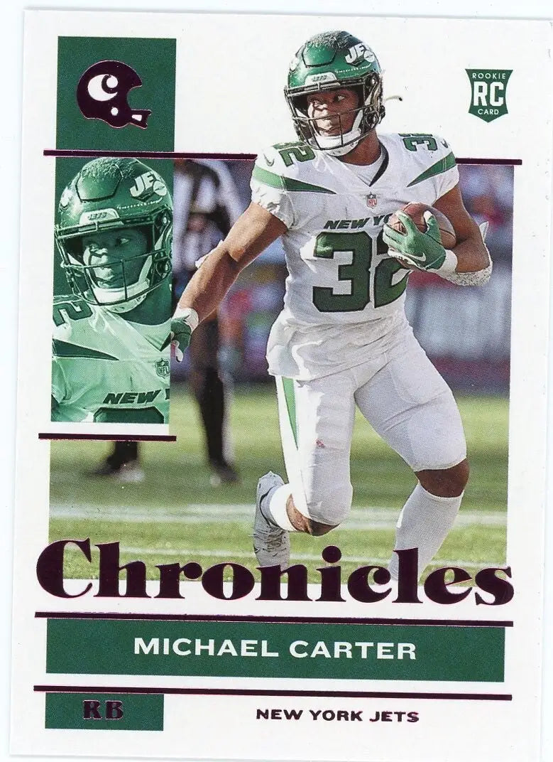 Michael Carter Rookie 2021 Panini Chronicles Pink #87 New York Jets Football NFL - Football Card Single