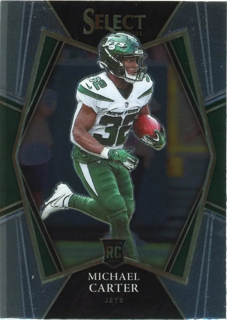 Michael Carter Rookie 2021 Panini Select Premier #171 New York Jets Football NFL