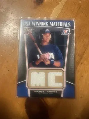 Michael Choice 2009 Upper Deck #UWM-27 Dual Jersey #’d 181/499 Rookie - Rangers - Baseball Card Single