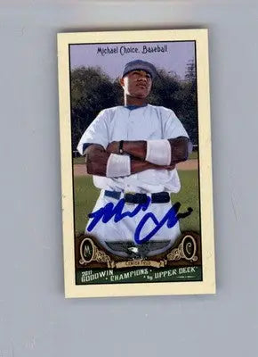 Michael Choice - 2011 Upper Deck Goodwin Champions - #216 - Mini AUTO Multisport - Other