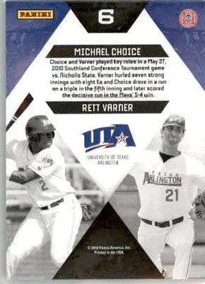 Michael Choice / Rett Varner - 2010 Donruss Elite Extra Edition - #6 - AUTO - Baseball Card Single
