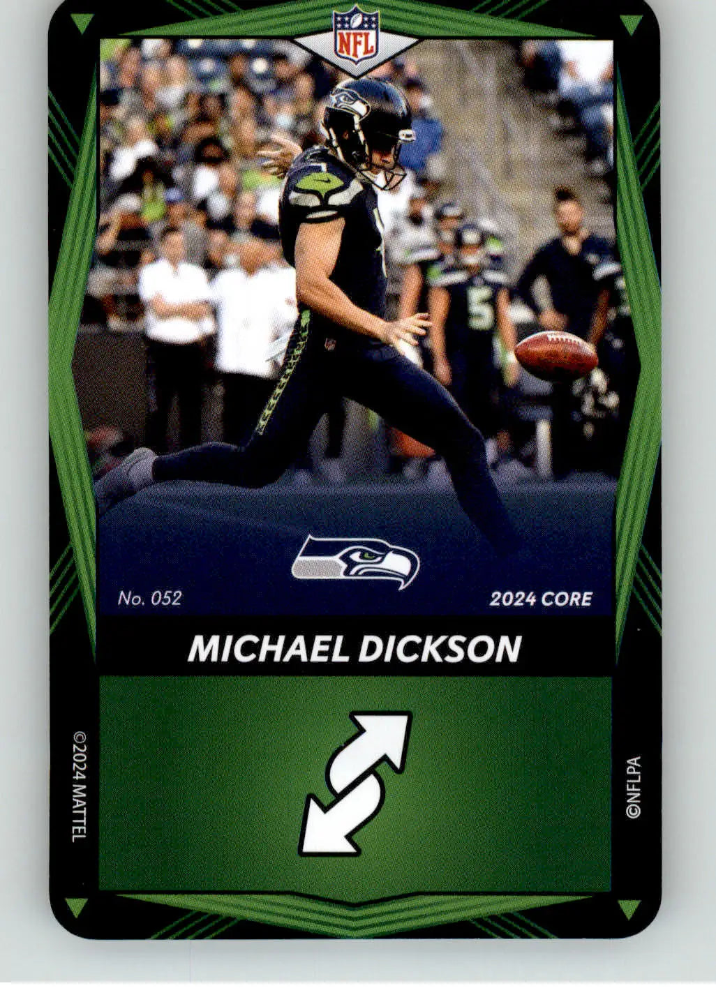 Michael Dickson - 2024 UNO Elite Core Edition - Green - #052 - Football - Football Card Single