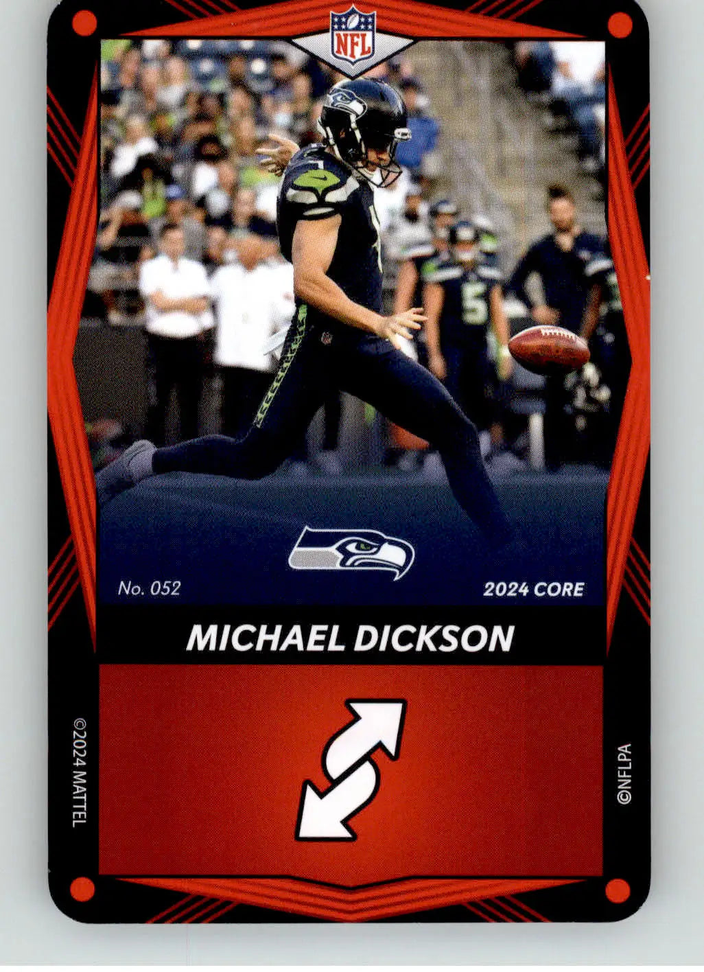 Michael Dickson - 2024 UNO Elite Core Edition - Red - #052 - Football - Football Card Single