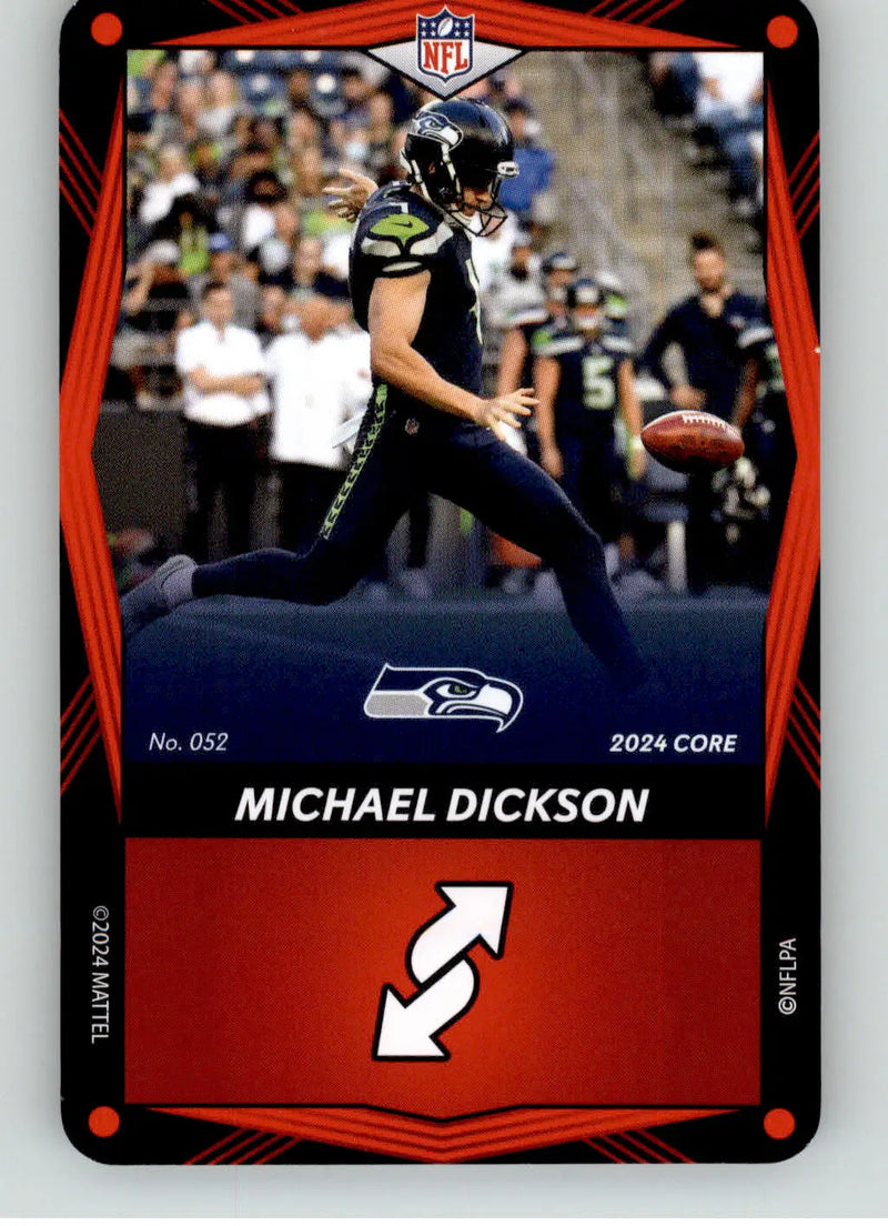 Michael Dickson - 2024 UNO Elite Core Edition - Red - #052 - Football - Football Card Single