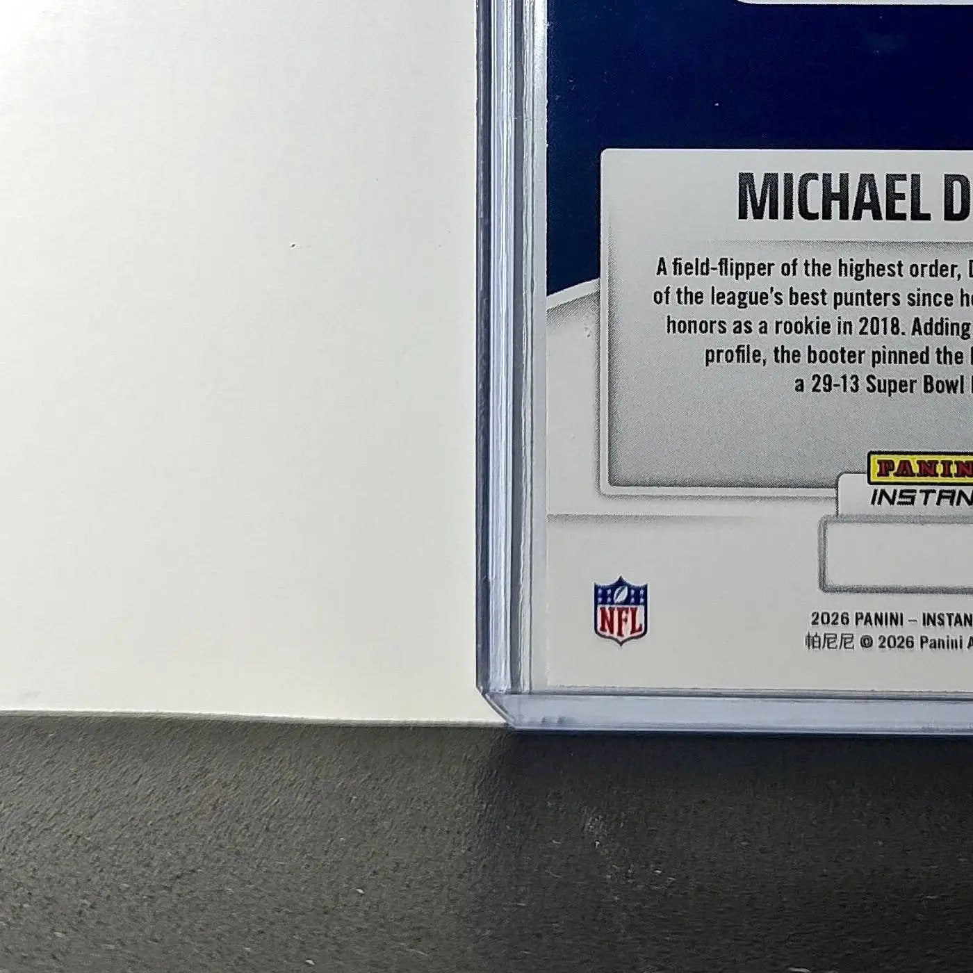 Michael Dickson 2026 Panini NFL Super Bowl LIX Champions #28 Seattle Seahawks - Football Card Single