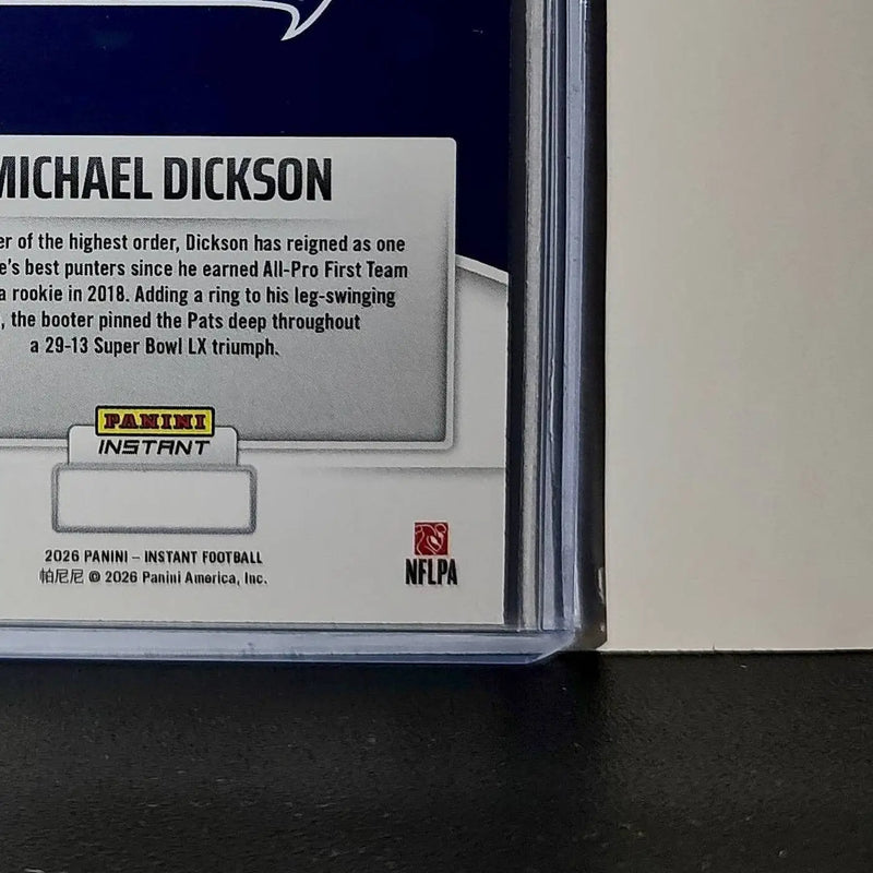 Michael Dickson 2026 Panini NFL Super Bowl LIX Champions #28 Seattle Seahawks - Football Card Single