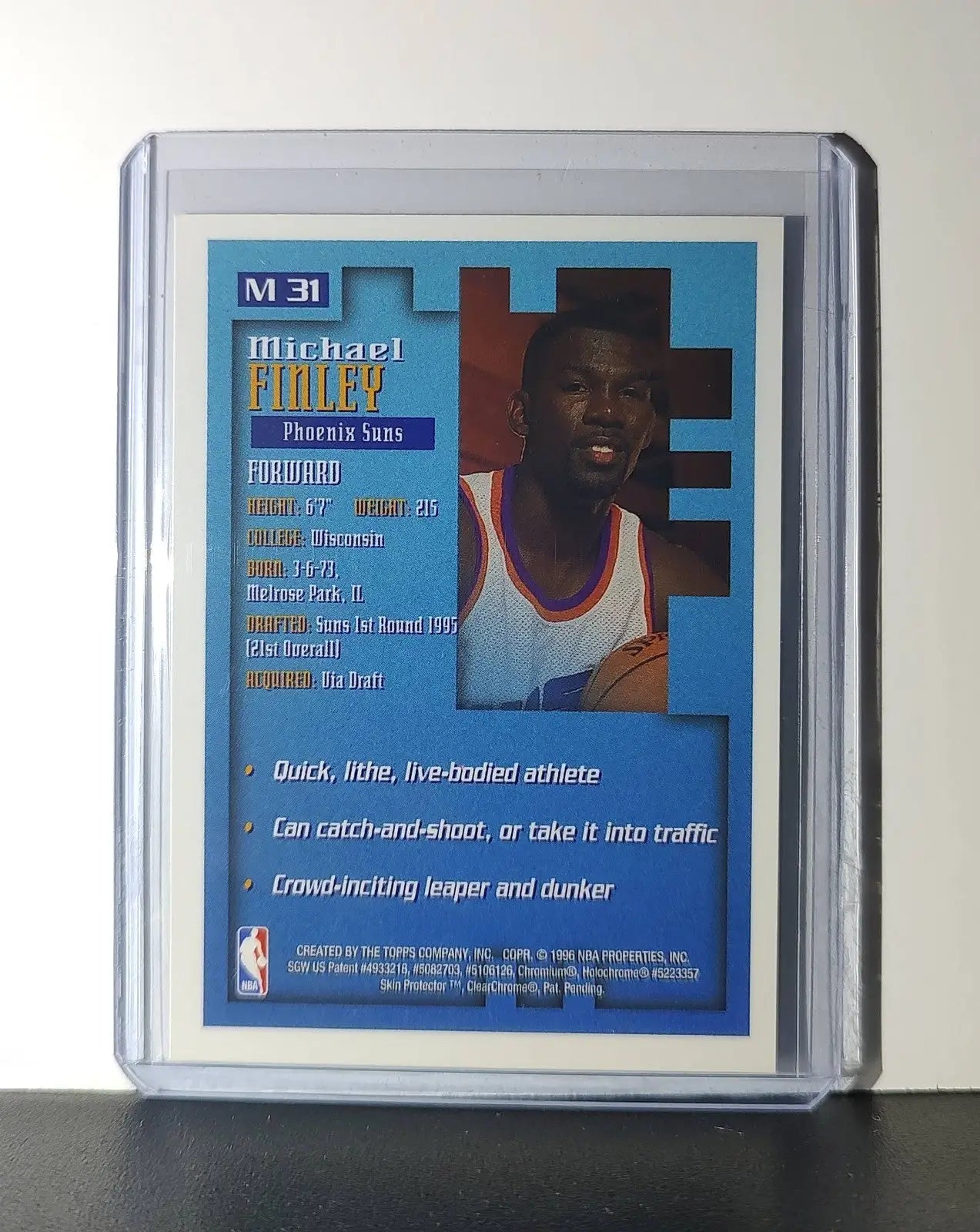 Michael Finley 1995-96 Topps Finest NBA #M31 Mysterly Suns