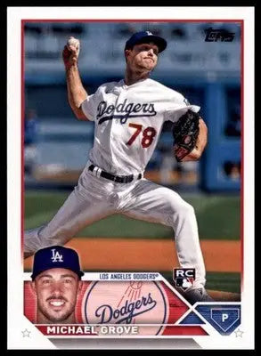 Michael Grove Rookie 2023 Topps #15 Los Angeles Dodgers - Baseball Card Single