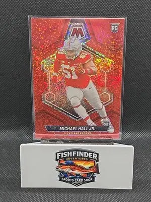 Michael Hall Jr. 2024 Panini Mosaic Red Sparkle #352 Rookie Color Match RC - Football Card Single