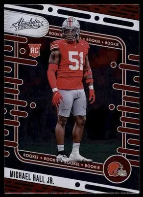 Michael Hall Jr. Rookie 2024 Panini Absolute Retail #153 Cleveland Browns Card - Football Card Single
