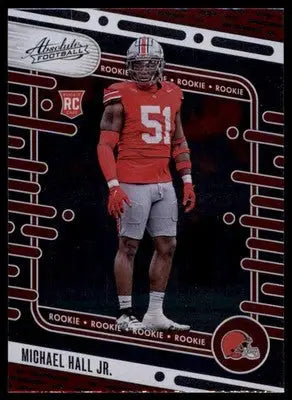 Michael Hall Jr. Rookie 2024 Panini Absolute Retail #153 Cleveland Browns - Football Card Single