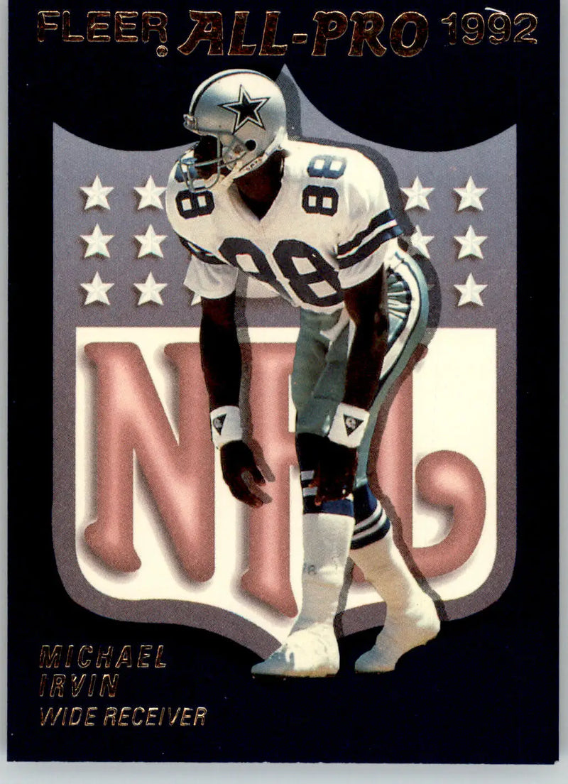 Michael Irvin - 1992 Fleer - #6 - Fleer All-Pro 1992 Football