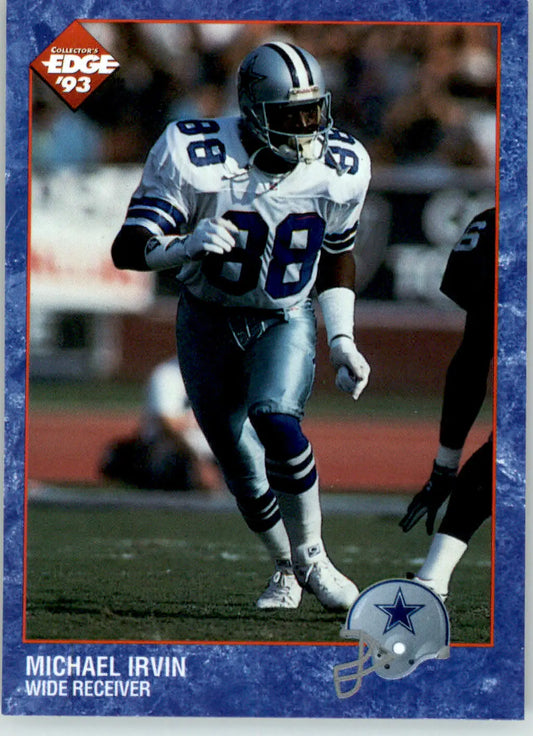 Michael Irvin - 1993 Collector’s Edge - #46 - #/100000 SN Football - Football Card Single