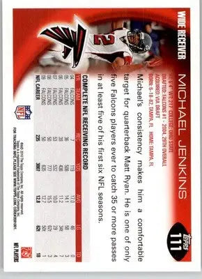 Michael Jenkins - 2010 Topps - #111 - Football - Football Card Single