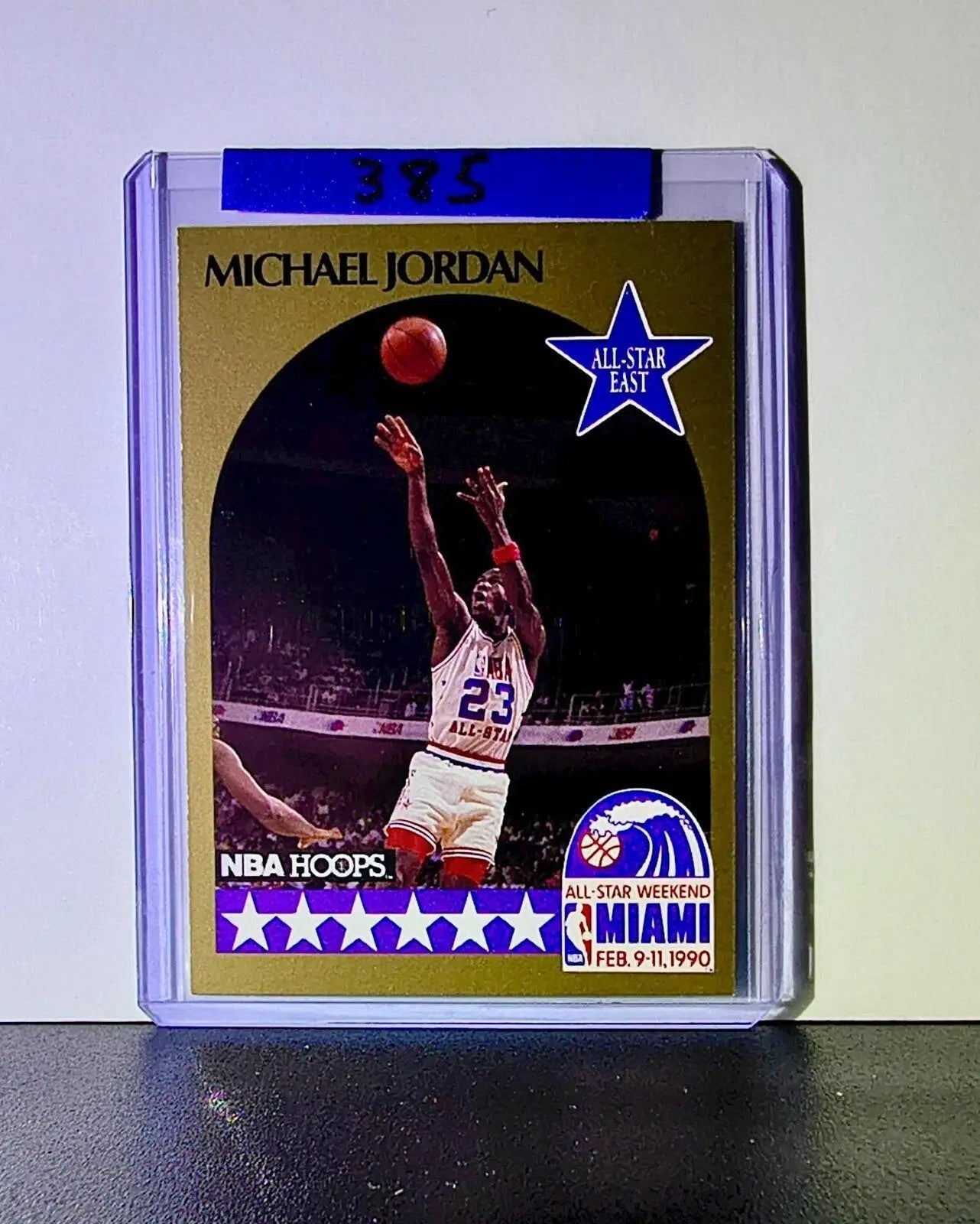 Michael Jordan 1990-91 NBA Hoops All-Star 5 Basketball Card Chicago Bulls - Basketball Card Single