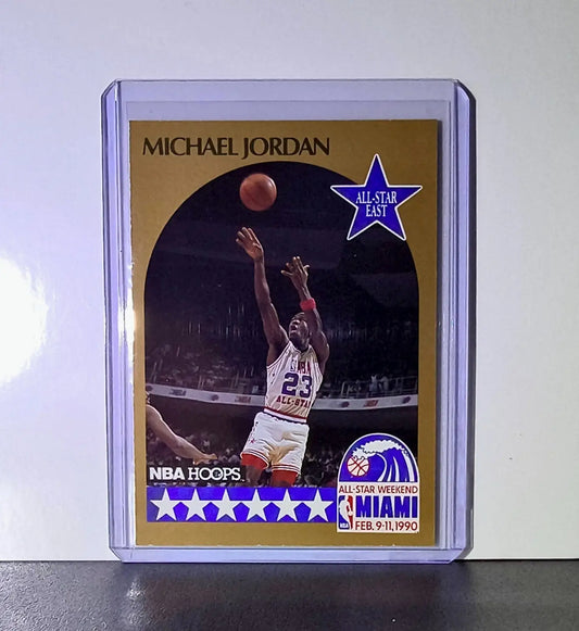 Michael Jordan 1990-91 NBA Hoops All-Star #5 Basketball Card Chicago Bulls - Basketball Card Single