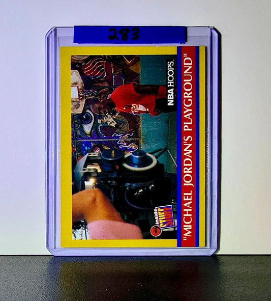 Michael Jordan 1990-91 NBA Hoops Jordan’s Playground #382 Card Chicago Bulls - Basketball Card Single