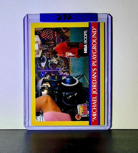 Michael Jordan 1990-91 NBA Hoops Jordan’s Playground #382 Card Chicago Bulls - Basketball Card Single