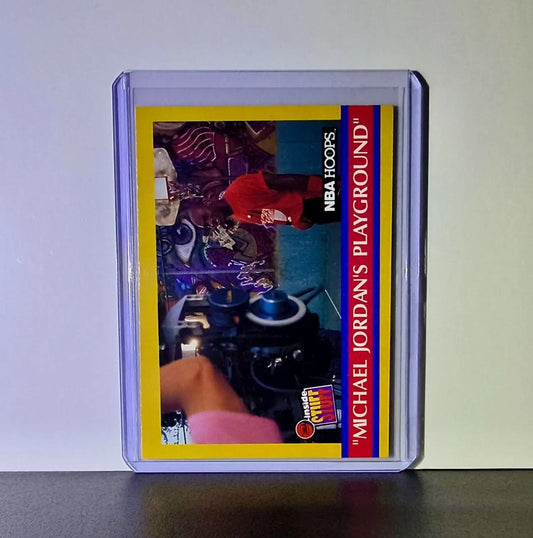 Michael Jordan 1990-91 NBA Hoops Playground #382 Basketball Card Chicago Bulls - Basketball Card Single