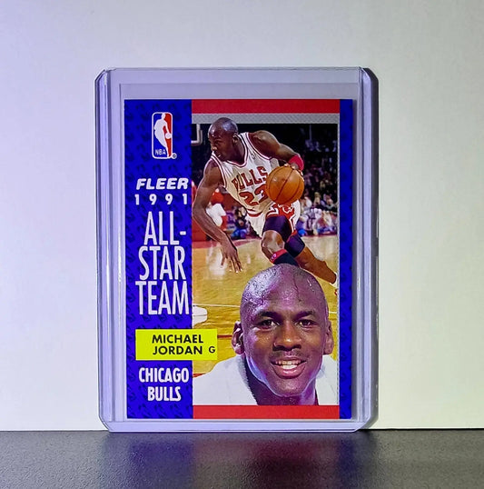 Michael Jordan 1991-92 Fleer All-Star Team #211 Basketball Card Chicago Bulls - Basketball Card Single