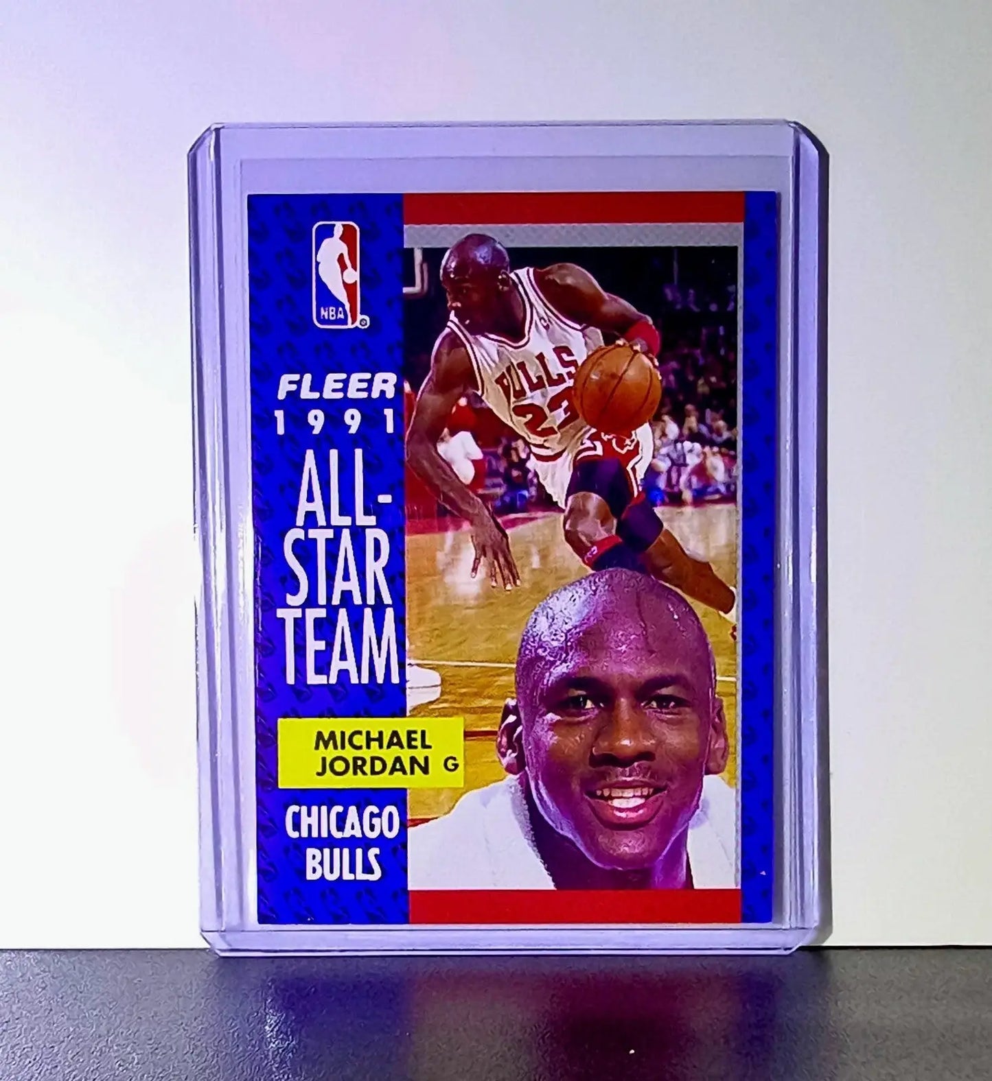 Michael Jordan 1991-92 Fleer All Star Team #211 Basketball Card Chicago Bulls - Basketball Card Single