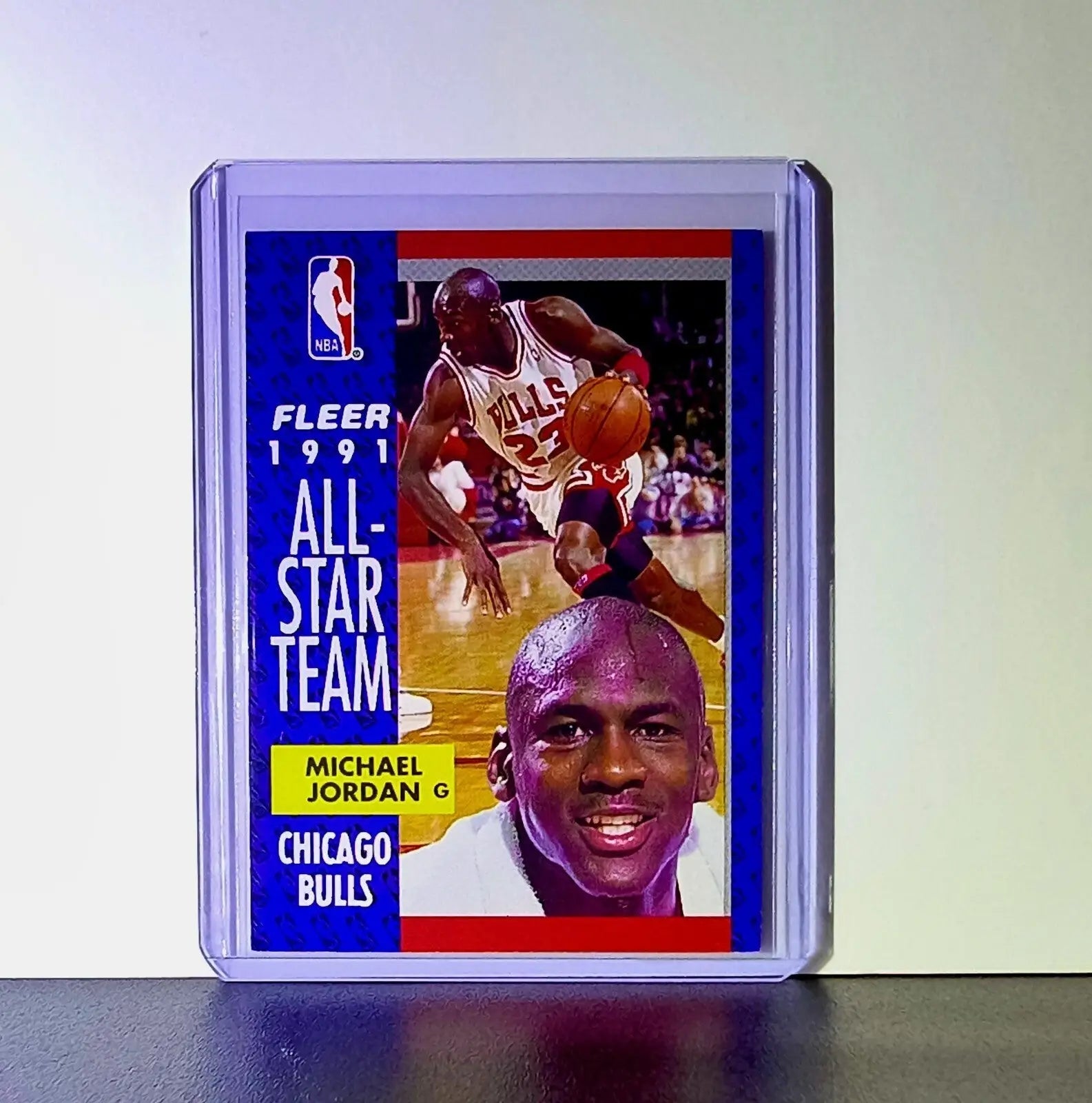 Michael Jordan 1991-92 Fleer All-Star Team #211 Basketball Card Chicago Bulls - Basketball Card Single
