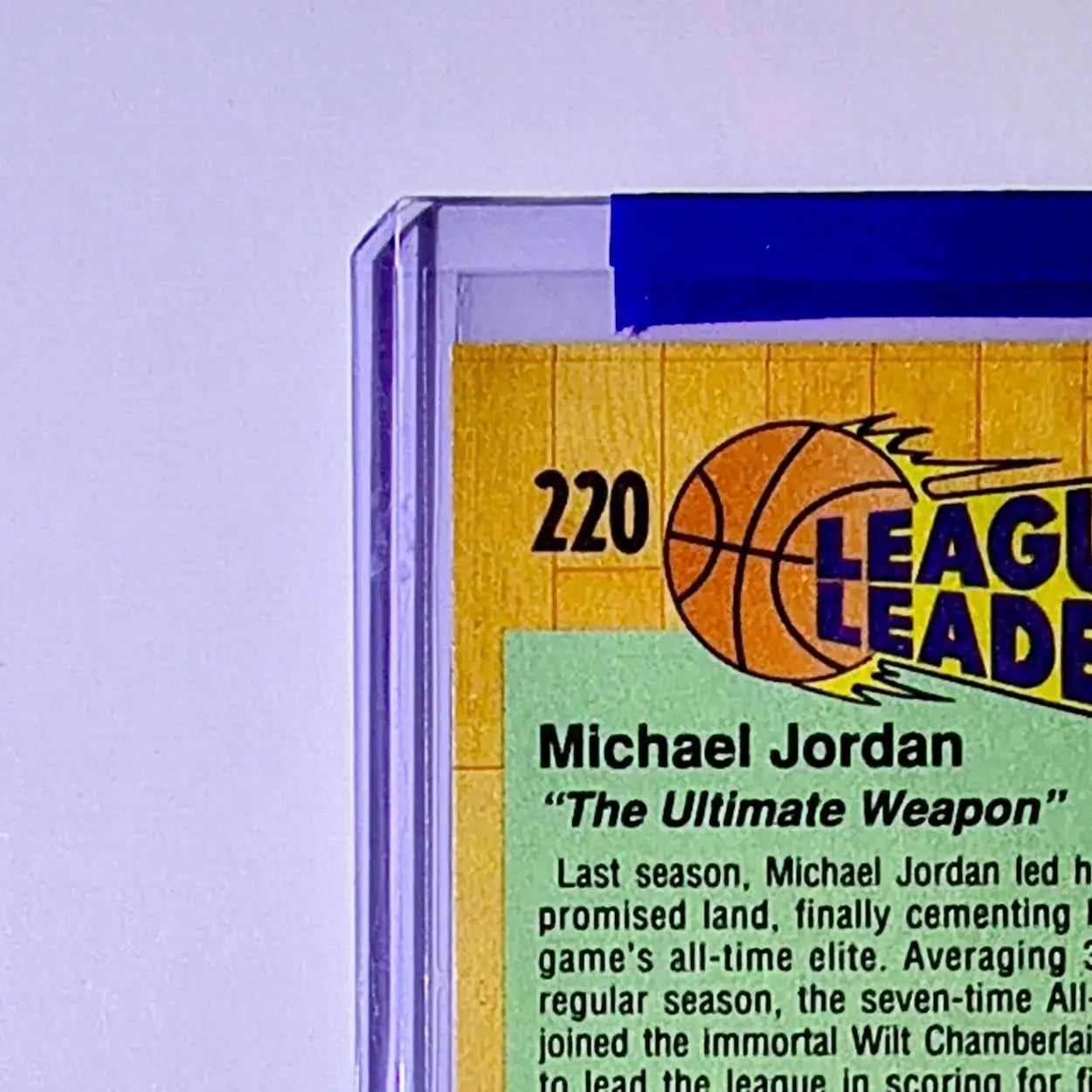 Michael Jordan 1991-92 Fleer League Leaders #220 Basketball Card Chicago Bulls - Basketball Card Single
