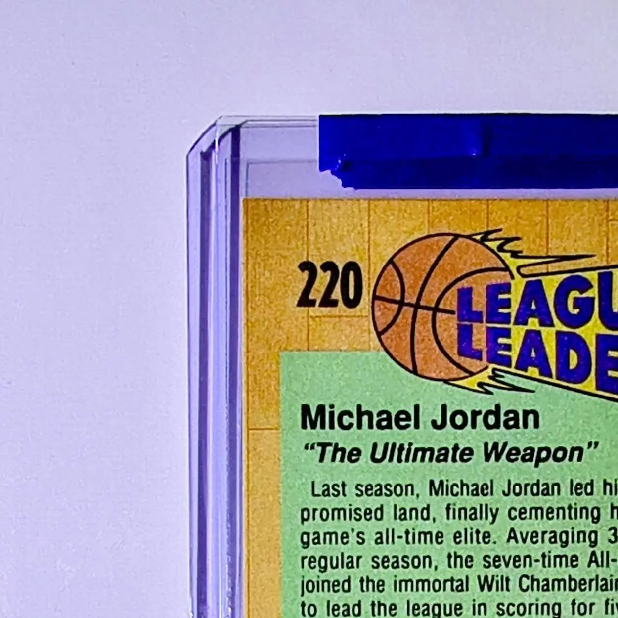 Michael Jordan 1991-92 Fleer League Leaders #220 Basketball Card Chicago Bulls - Basketball Card Single