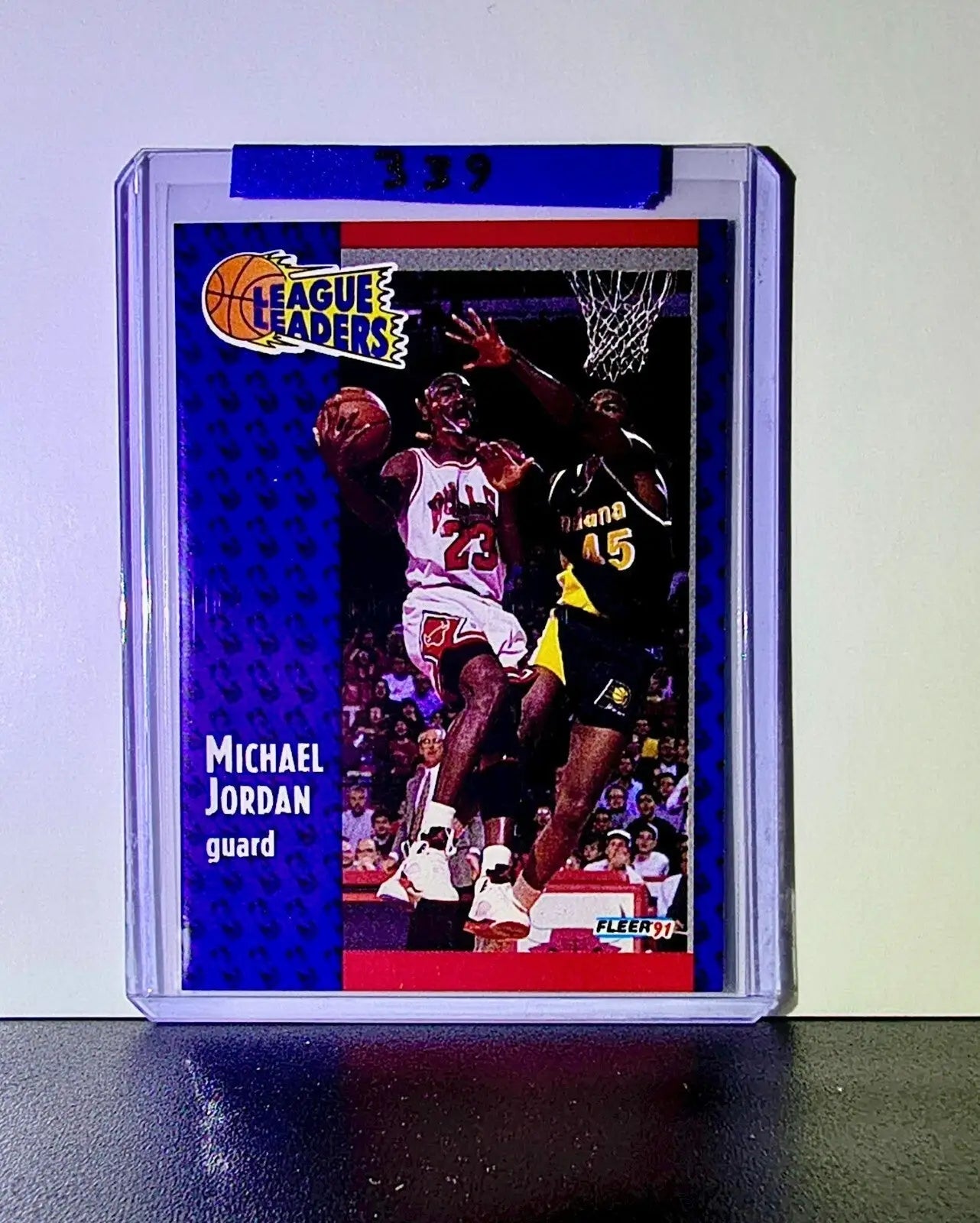 Michael Jordan 1991-92 Fleer League Leaders #220 Basketball Card Chicago Bulls - Basketball Card Single