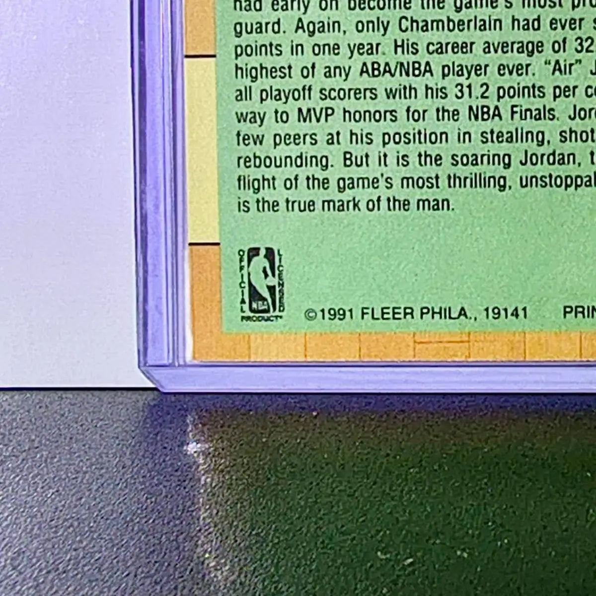 Michael Jordan 1991-92 Fleer League Leaders #220 Basketball Card Chicago Bulls - Basketball Card Single