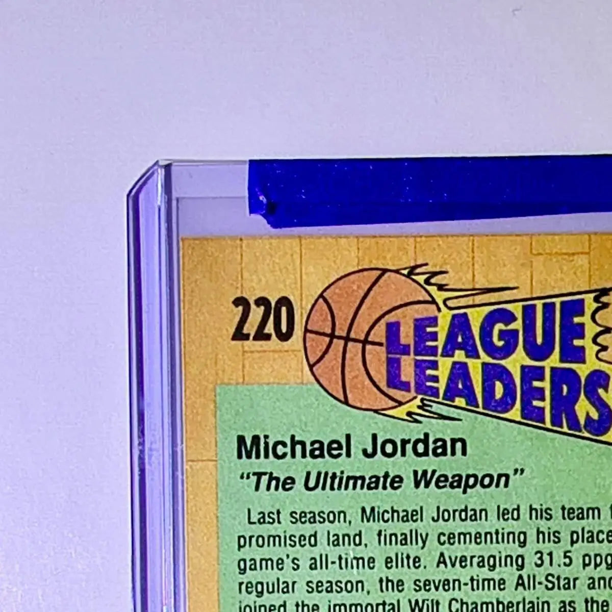 Michael Jordan 1991-92 Fleer League Leaders #220 Basketball Card Chicago Bulls - Basketball Card Single