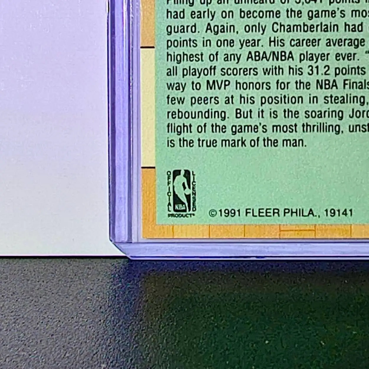 Michael Jordan 1991-92 Fleer League Leaders #220 Basketball Card Chicago Bulls - Basketball Card Single