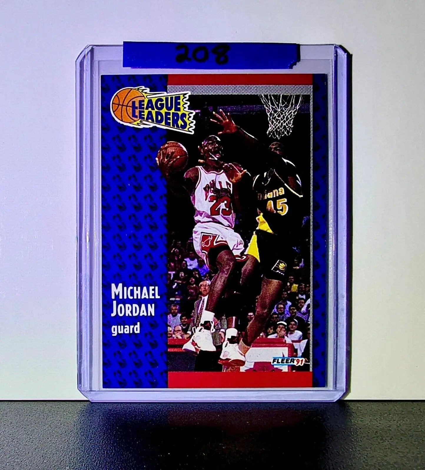 Michael Jordan 1991-92 Fleer League Leaders #220 Basketball Card Chicago Bulls - Basketball Card Single